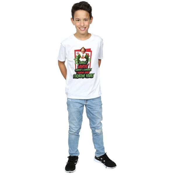 Elf Boys OMG Santa T-Shirt