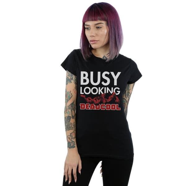 Marvel Dam/Lady Deadpool Busy Looking Deadcool - T-shirt i bomull