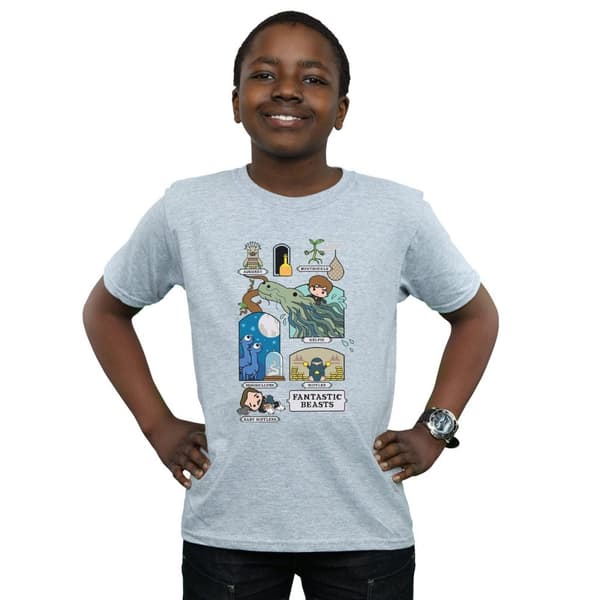 Fantastic Beasts Chibi Newt T-shirt för pojkar