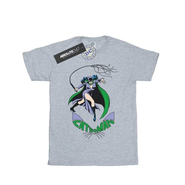 DC Comics Girls Catwoman Whip Cotton T-Shirt