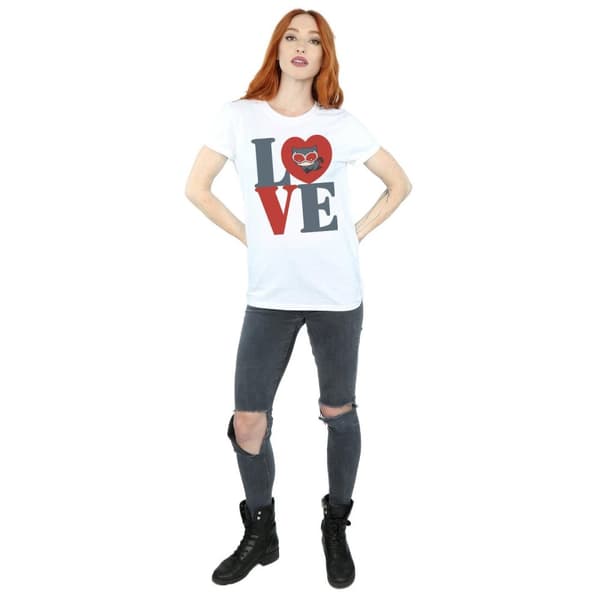 DC Comics Dam/kvinnor Chibi Catwoman Love Boyfriend T-shirt i bomull
