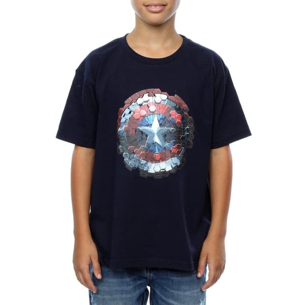 Marvel Pojkar - Captain America Civil War Hex Shield T-shirt