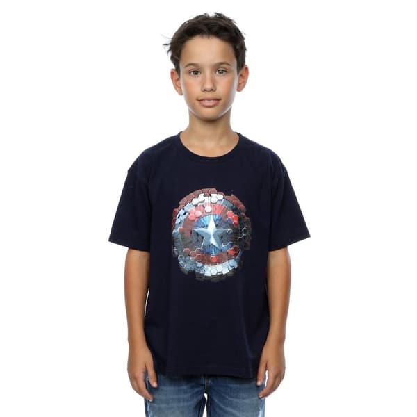 Marvel Pojkar - Captain America Civil War Hex Shield T-shirt