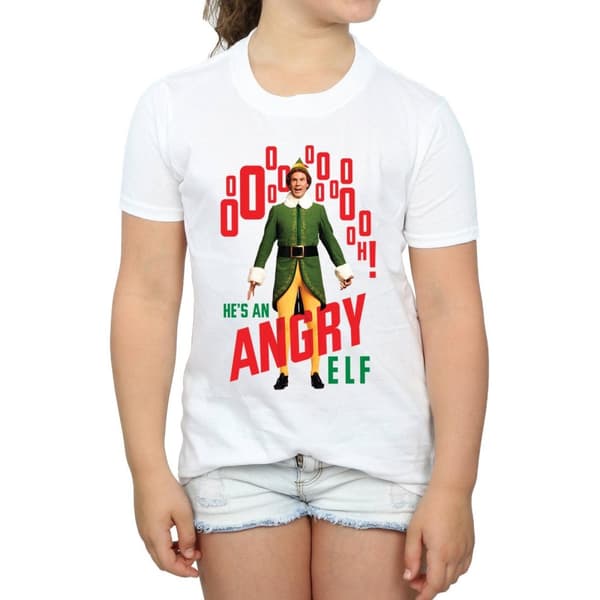 Elf Angry Elf T-shirt i bomull för flickor