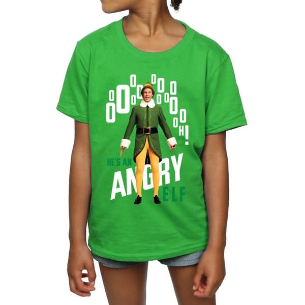 Elf Angry Elf T-shirt i bomull för flickor