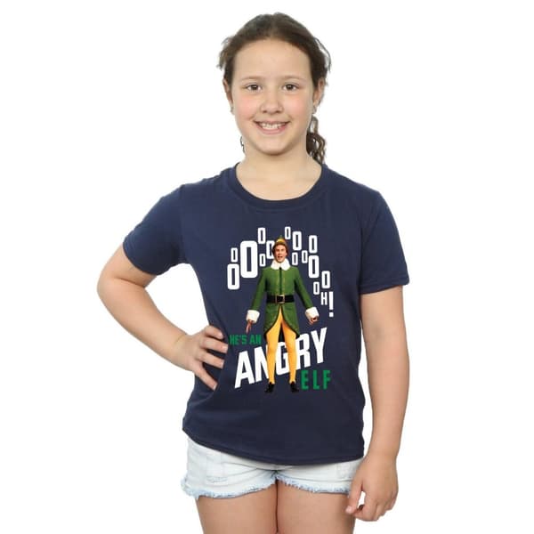 Elf Angry Elf T-shirt i bomull för flickor
