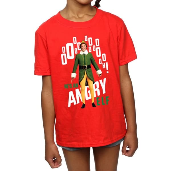 Elf Angry Elf T-shirt i bomull för flickor