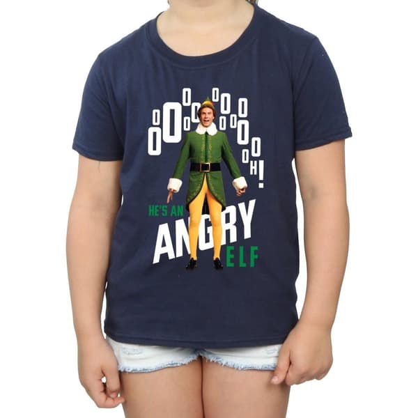 Elf Angry Elf T-shirt i bomull för flickor