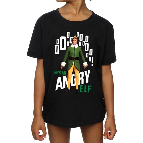 Elf Angry Elf T-shirt i bomull för flickor