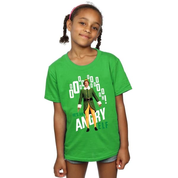 Elf Angry Elf T-shirt i bomull för flickor