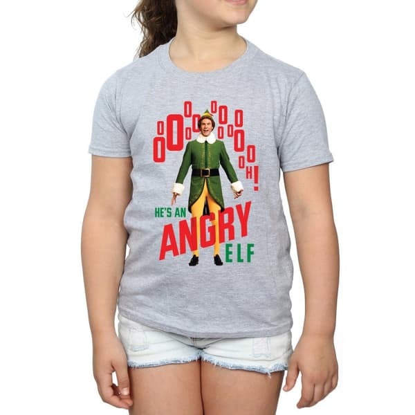 Elf Angry Elf T-shirt i bomull för flickor