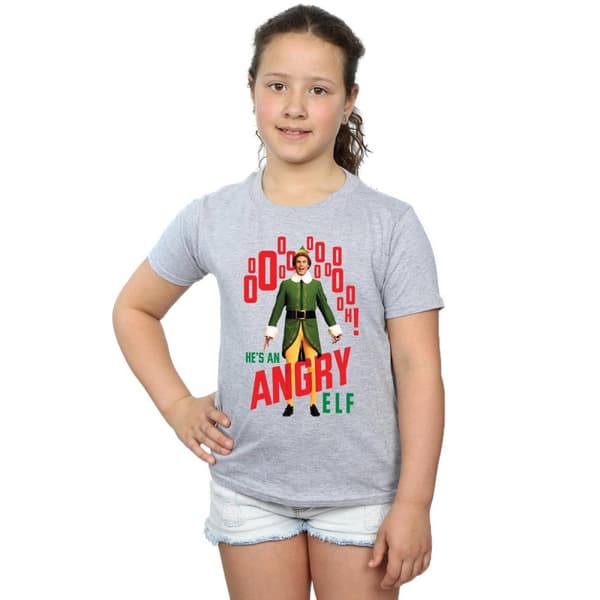 Elf Angry Elf T-shirt i bomull för flickor
