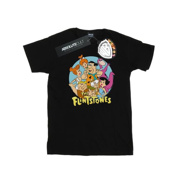 The Flintstones Girls Group Circle Cotton T-Shirt