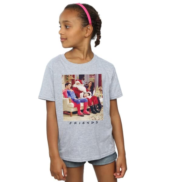 Friends Girls Superman And Santa Cotton T-Shirt