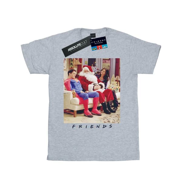 Friends Girls Superman And Santa Cotton T-Shirt