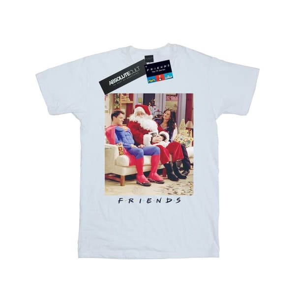 Friends Girls Superman And Santa Cotton T-Shirt