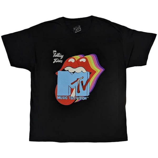 MTV Unisex Adult Rolling Stones Logo T-Shirt