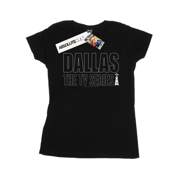Dallas T-shirt i bomull med TV-seriernas logotyp, dam/dam