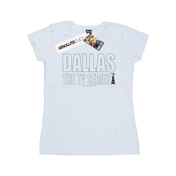 Dallas T-shirt i bomull med TV-seriernas logotyp, dam/dam