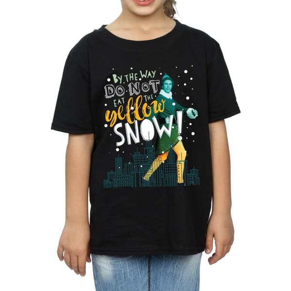 Elf Gul t-shirt i bomull för flickor