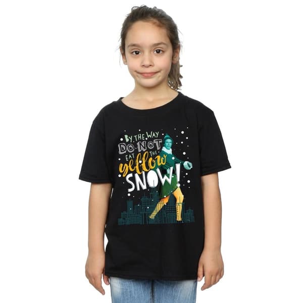 Elf Gul t-shirt i bomull för flickor