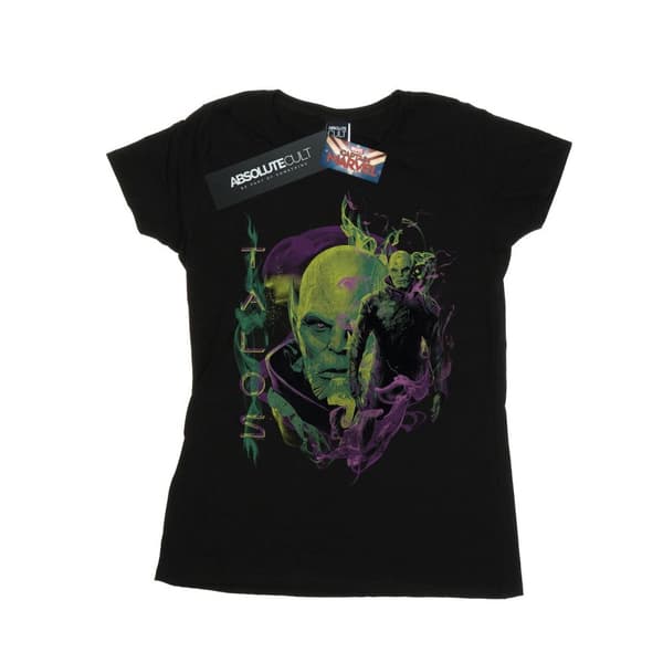 Marvel Womens/Ladies Captain Marvel Talos Smoke Cotton T-Shirt