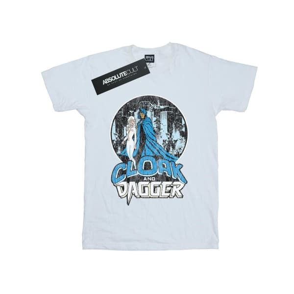 Marvel Dam/Tjej Cloak And Dagger Retro Bomull Boyfriend T-shirt