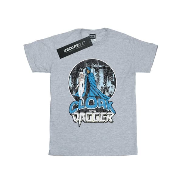 Marvel Dam/Tjej Cloak And Dagger Retro Bomull Boyfriend T-shirt