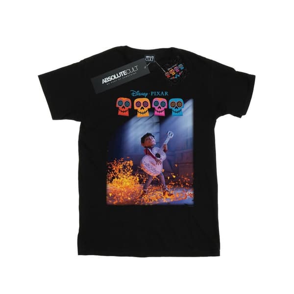Disney Boys Coco Miguel Playing Guitar T-Shirt Black 9-11 Years