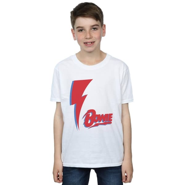 David Bowie Boys Red Bolt T-Shirt