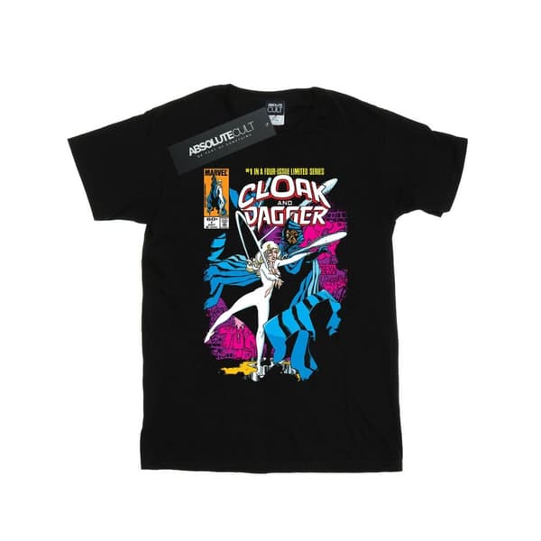 Marvel Womens/Ladies Cloak And Dagger Comic Cover Cotton Boyfriend T-Shirt