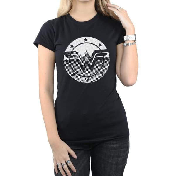 DC Comics Womens/Ladies Wonder Woman Spot Logo Cotton T-Shirt