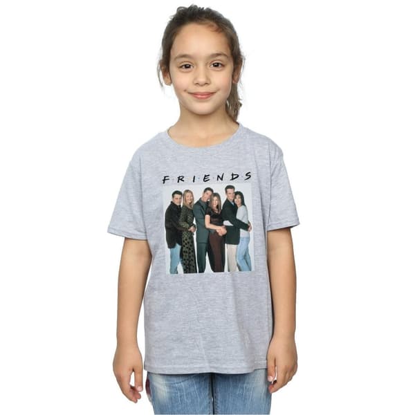 Friends Girls Group Photo Hugs Cotton T-Shirt