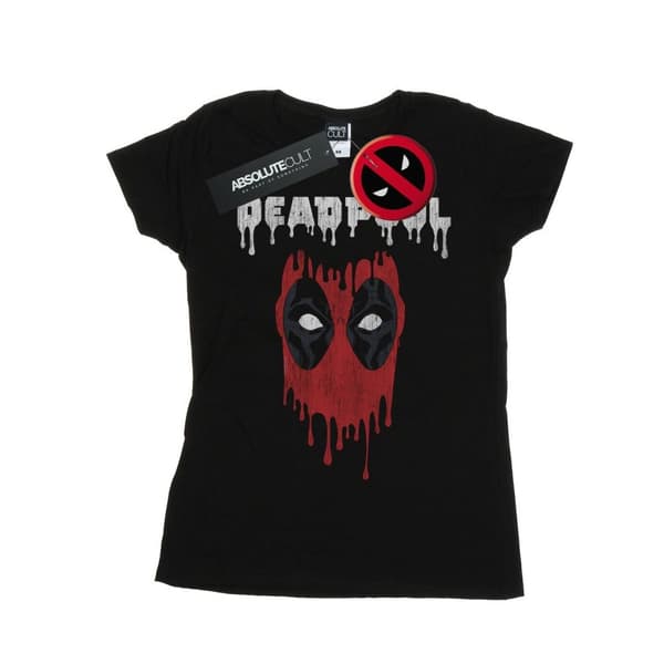 Marvel Womens/Ladies Deadpool Dripping Head Cotton T-Shirt