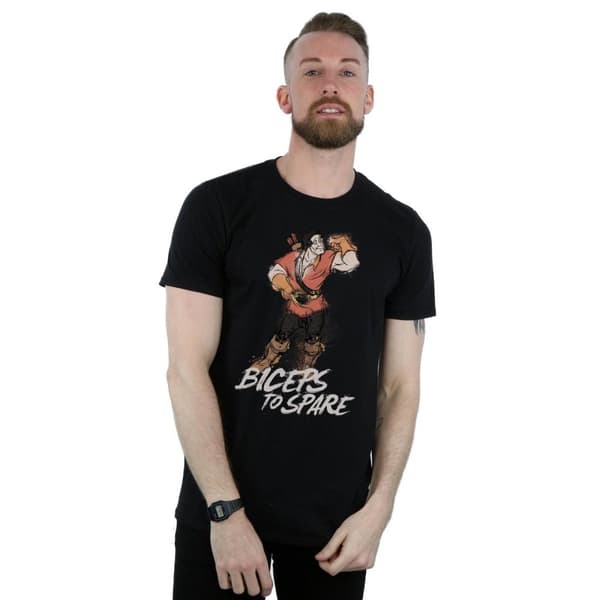 Disney Skönheten och odjuret Gaston Biceps To Spare T-shirt för herrar