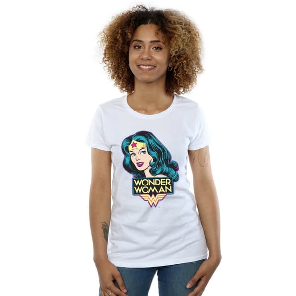 DC Comics Womens/Ladies Wonder Woman Head Cotton T-Shirt