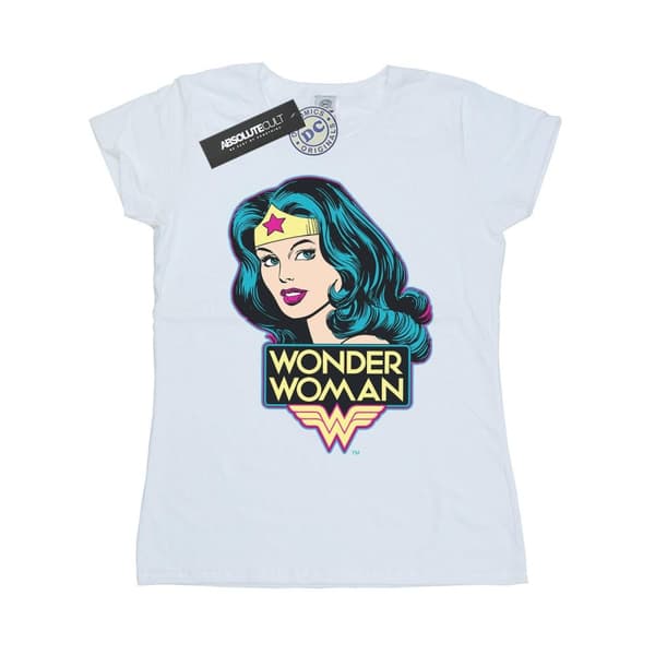 DC Comics Womens/Ladies Wonder Woman Head Cotton T-Shirt