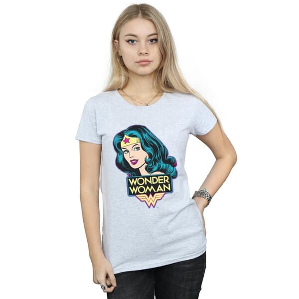 DC Comics Womens/Ladies Wonder Woman Head Cotton T-Shirt