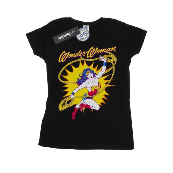 DC Comics Dam/Tjej Wonder Woman Leap T-shirt i bomull