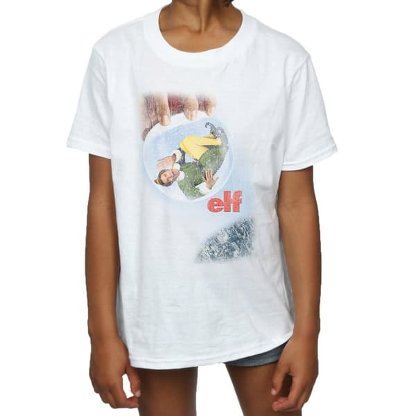 Elf Girls Distressed Poster Cotton T-Shirt