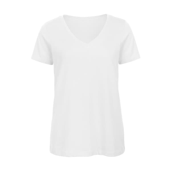 B&C Inspire - T-shirt med V-ringning i ekologisk bomull för damer/damer