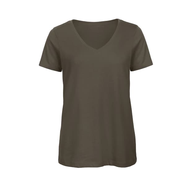 B&C Inspire - T-shirt med V-ringning i ekologisk bomull för damer/damer