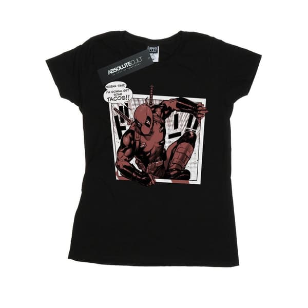 Marvel Dam/Tjej Deadpool Breaktime Tacos T-shirt i bomull