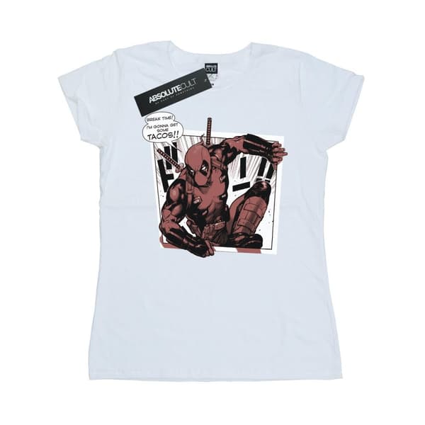 Marvel Dam/Tjej Deadpool Breaktime Tacos T-shirt i bomull
