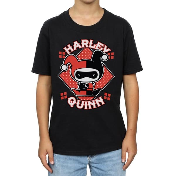 DC Comics Pojkar - Chibi Harley Quinn Badge T-shirt