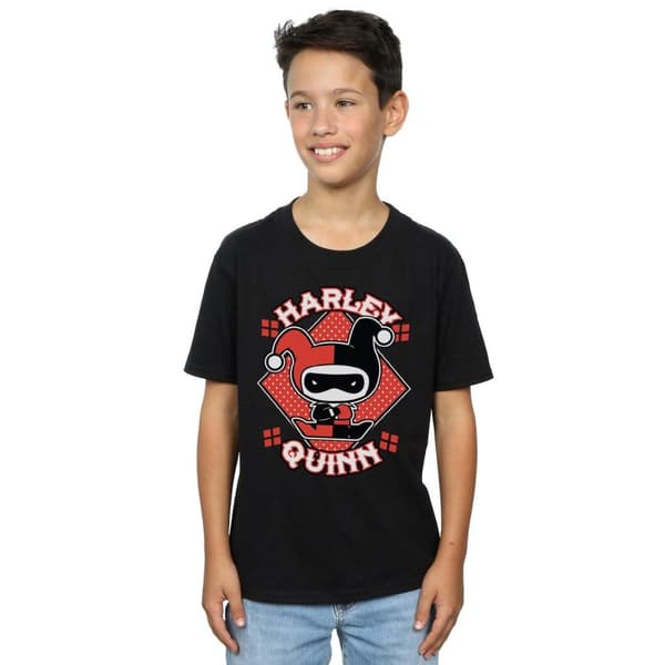 DC Comics Pojkar - Chibi Harley Quinn Badge T-shirt