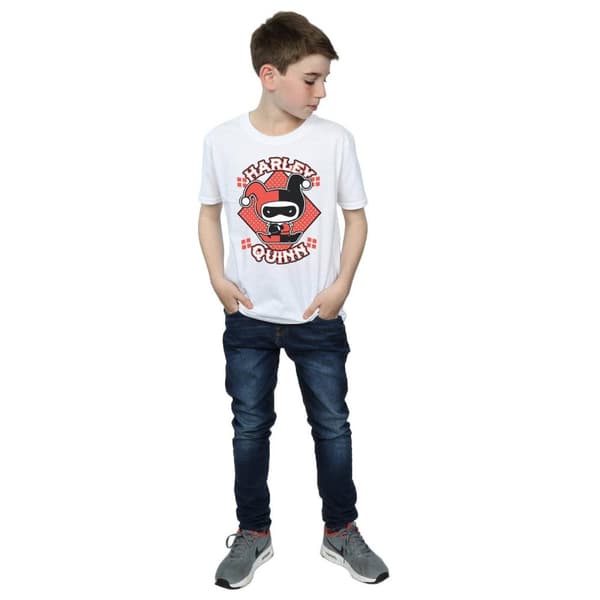 DC Comics Pojkar - Chibi Harley Quinn Badge T-shirt