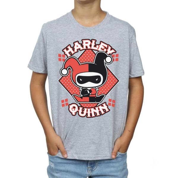 DC Comics Pojkar - Chibi Harley Quinn Badge T-shirt