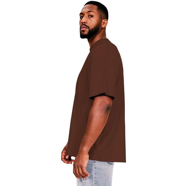 Casual Classics Mens Ringspun Cotton Extended Neckline Oversized T-Shirt