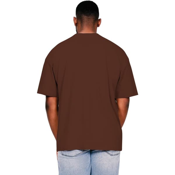 Casual Classics Mens Ringspun Cotton Extended Neckline Oversized T-Shirt